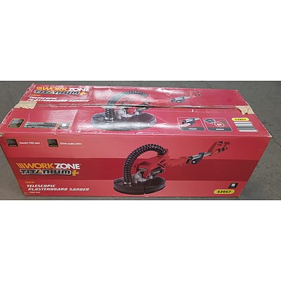 Work Zone Titanium Telescopic Plasterboard Sander