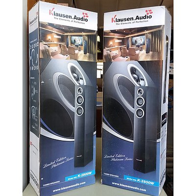 New Klausen Audio K-2800W Tower Speakers - lot of 2