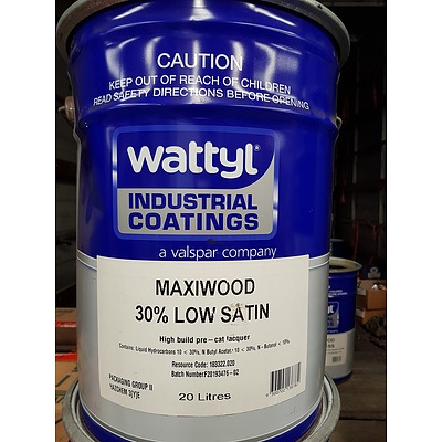 New Wattyl Maxiwood 30% Low Satin - 20L