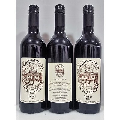 Premium Wongaburra Homestead Shiraz 2005 - Case of 12. RRP $264.00!
