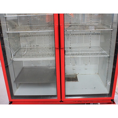 Orford Coca-Cola 920 Litre Red Upright Display Fridge