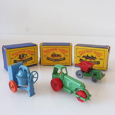Moko Lesney Matchbox Series No 1, 2, 3