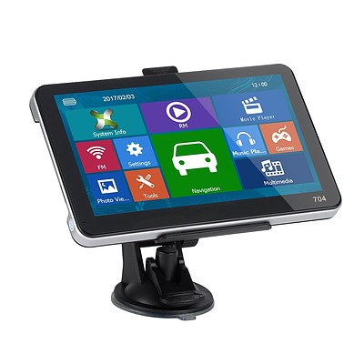 7 inch GPS & Wireless Reversing Camera with Night Vision Bluetooth & Australian Maps - Brand New