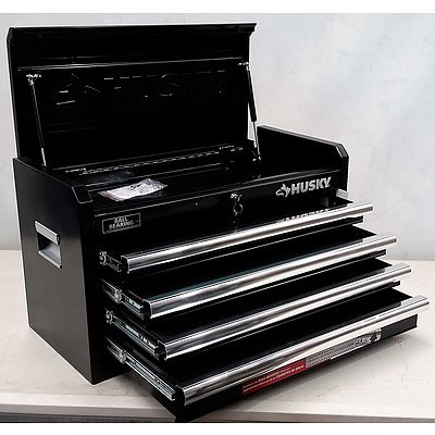 Husky 4-Drawer Chest Tool Box - Black