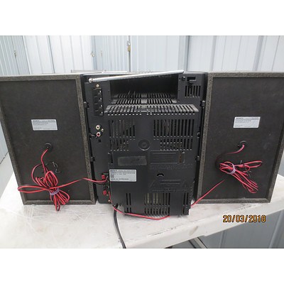 Sony Compact Disc Deck Receiver With Twin Speakers