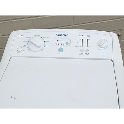 Simpson EZI Set 550 5.5Kg Top-Loader Washing Machine