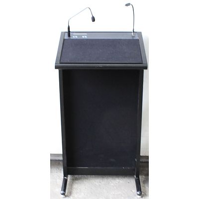 Lectrum Lectern With Microphone