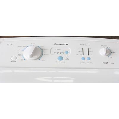 Simpson EZI Sensor 8.0Kg Top-Loader Washing Machine
