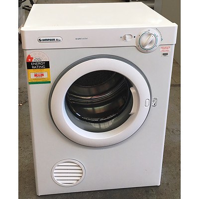 Simpson EZI Loader 6Kg Clothes Dryer