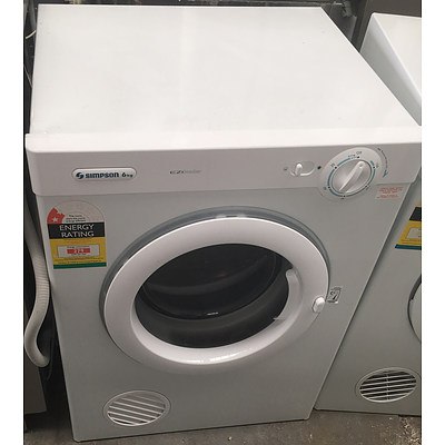 Simpson 6kg Front-Loader Clothes Dryer