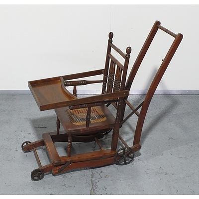 Antique Metamorphic High Chair/Pram