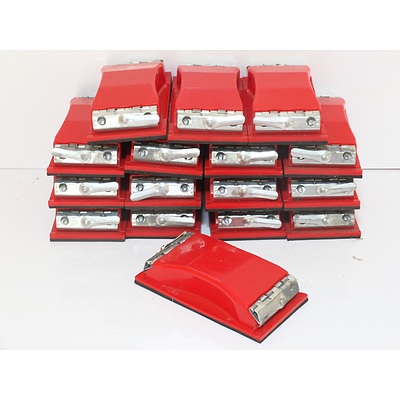 Sixteen Spring Loaded Sanding Blocks
