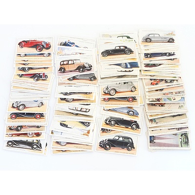 Group of Automotive Themed Cigarette Cards