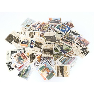 Large Group of Military Themed Cigarette Cards