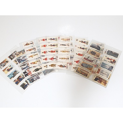 Large Group of Military Themed Cigarette Cards