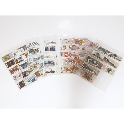 Large Group of Military Themed Cigarette Cards