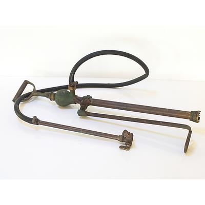 Antique Rega Brass Stirrup Pump