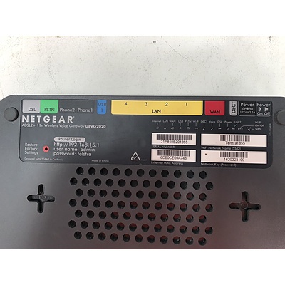 Telstra NetGear ADSL2+11n Wireless Voice Gateway DEVG2020