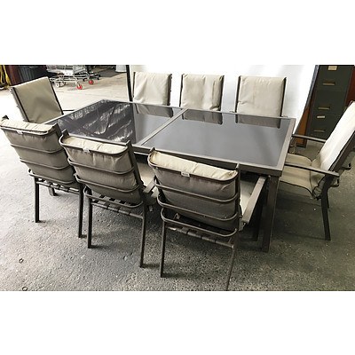 Del Terra Nine Piece Outdoor Setting