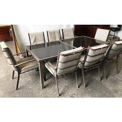 Del Terra Nine Piece Outdoor Setting