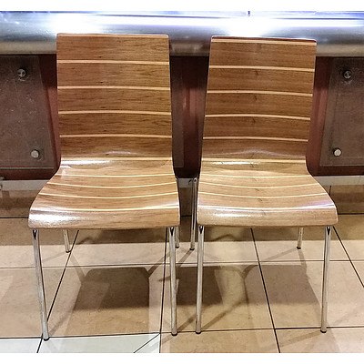 Cafe Chairs - Timber - Lot of 16