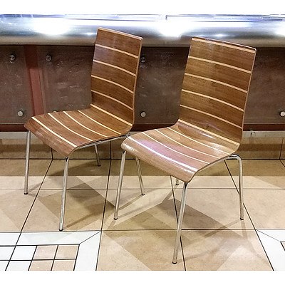Cafe Chairs - Timber - Lot of 16