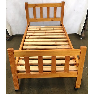 Mobile Pine Bed Frame