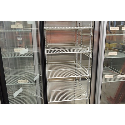 Orford 1000 Litre Three Door Commercial Display Refrigerator
