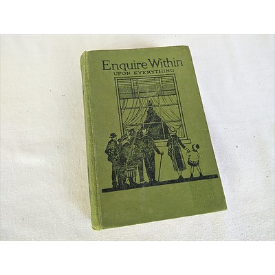 Book: Enquire Within Upon Everything, 113th Edition (1923)