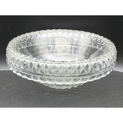 Pair of Georgian Cut Glass Celery Vases, 19 Century Cut Glass Dish from a Tazza, Hoc Glasses and More