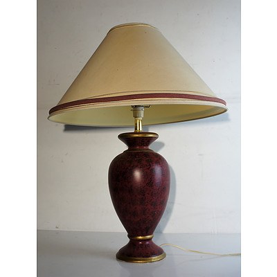 Decorative Red Table Lamp