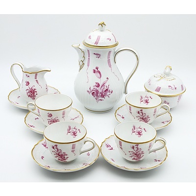 Hutschenreuther Dresden Sanssouci Porcelain Tea Service for Four
