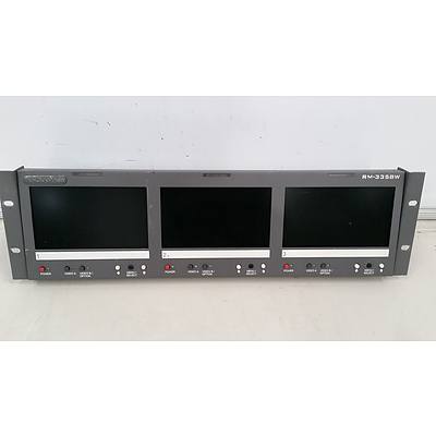 Panorama dtv RM-3358W Triple 5.8" Colour LCD Monitor Unit