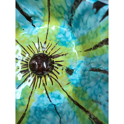 Vintage Dulane Italian Pottery Bowl - Hand Moulded & Hand Painted