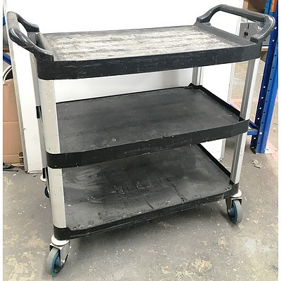 Three Tier Mobile Catering Trolley