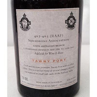 750ml Bottle of 467 - 463 (RAAF) Squadrons Association Commemorative Penfolds Tawny Port