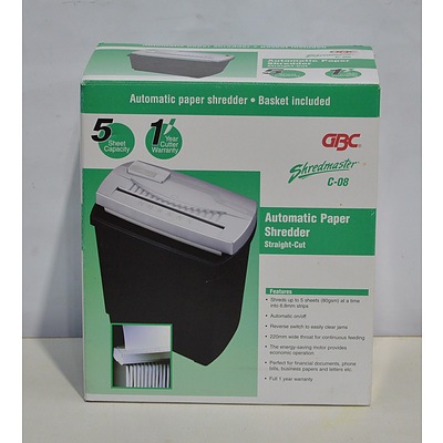 GBC Shredmaster C-08 Automatic Paper Shredder