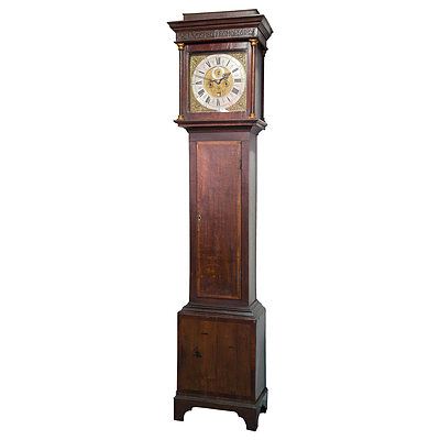 George III Oak and Mahogany Longcase Clock by Thomas Hine of Fleet Street London Circa 1768
