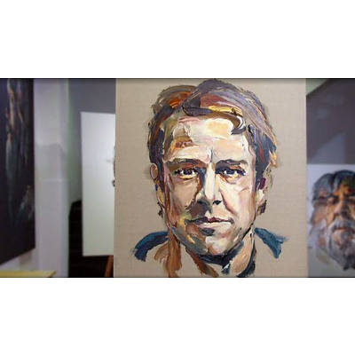 LIVE AUCTION ITEM 2- Signed and Framed Print of Samuel Johnson Portrait by Anh Do