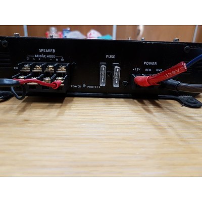Fusion 12" Boxed Subwoofer with Avalanche 4 Channel 600w Amplifier
