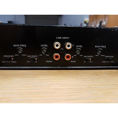 Fusion 12" Boxed Subwoofer with Avalanche 4 Channel 600w Amplifier