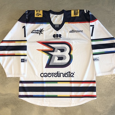 Limited Edition 2018 CBR Brave Pride Game Jersey Signed by #17 James Byers