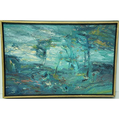 Ronald Grenville Millar Landscape 1975 Oil on Board