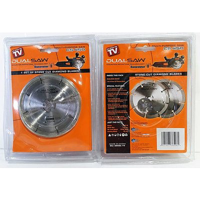 Lot of 5 Brand New DualSaw Stone Cut Diamond Blades CS450 - RRP= $250.00