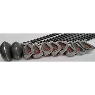 Nine Mens Rapier CMT Right Handed Golf Clubs and Golf Balls