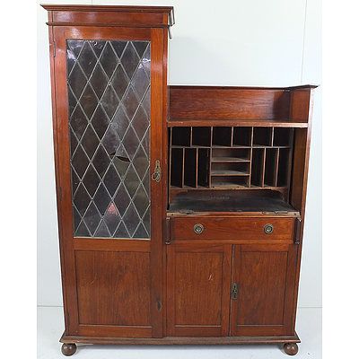 Tasmanian Blackwood Bureau Bookcase Circa 1920s