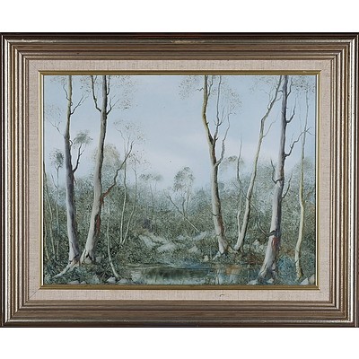 Bernard P.V Shadows Oil on Board