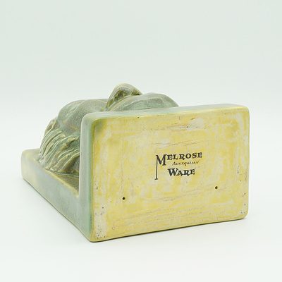 Rare Melrose Australian Ware Pottery Bookend