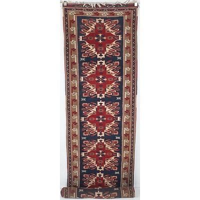 Hand Knotted Eastern Wool Pile Runner