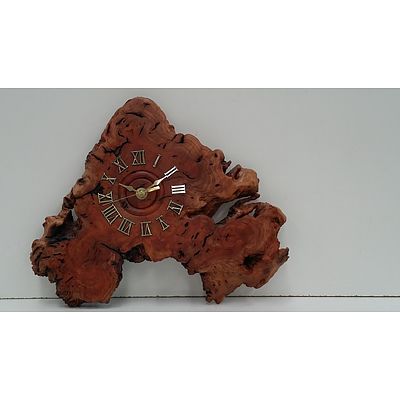 Knotted Maple Wall Clock